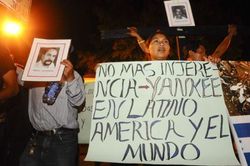 Proteste gegen Obama-Besuch in El Salvador / tele-sur