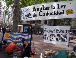 Demonstration für die Aufhebung des Amnestiegesetzes / agencia púlsar