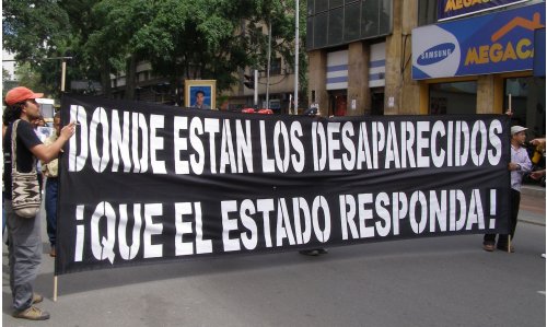 Evento Desaparecidos. Foto: alternativalatinoamericana.blogspot.com