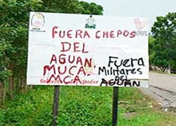 Protest gegen die Militarisierung in Bajo Aguán / telesur