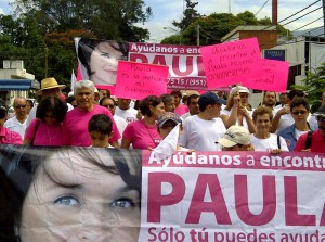 Demonstration für die verschwundene Paula Moreno (August 2011) Ciudadana-express.com