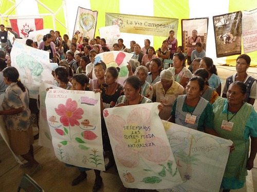 Aktion der Frauen bei der Versammlung der von Umweltschäden Betroffenen in Magdalena de Ocotlán (2010) / notekallez, flickr