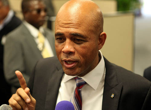 Präsident Martelly: 