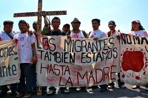 Protest von Migrant*innen gegen Entführung und Gewalt im April 2011 / Brenmorado, Flickr 