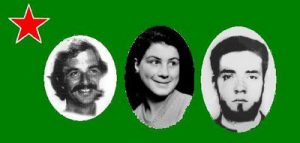 Verhaftet und seitdem verschwunden: Die drei AktivistInnen und Mitglieder der MAPU, Juan Maino, Elizabeth Rekas, und Antonio Elizondo (v.l.n.r.) / mapuenlalucha.blogspot.com