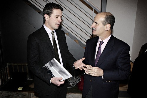 Ex-Präsident José María Figueres Olsen (rechts) in Kopenhagen im Gespräch mit dem dänischen Kronprinzen (2009) / linh.m.doflickr