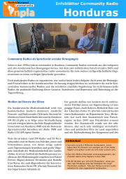 Infoblatt Community Radios Honduras