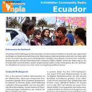 Infoblatt Community Radio Ecuador