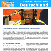 Infoblatt Community Radios Deutschland