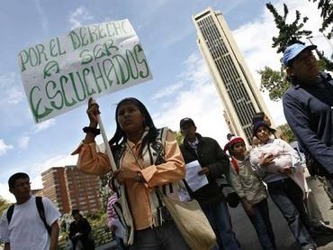 Indigene aus Oaxaca protestieren. Foto: Servindi