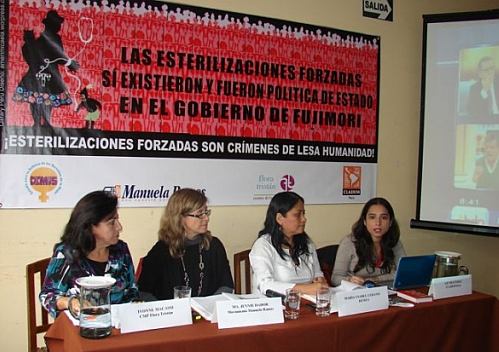 Pressekonferenz der Frauenrechtsorganisation DEMUS zu Zwangssteriliserungen in Peru (Archiv) Bildquelle: demus.org.pe