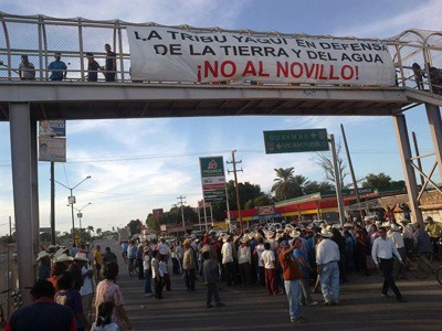 mexiko Proteste yaquis. Foto: Anticapitalistes.net (CC BY-NC-SA 2.5 ES) 