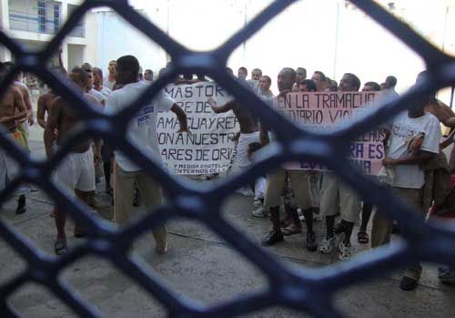 Proteste in einem kolumbianischen Gefängnis /Foto: adital