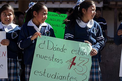 Solidaritaetskundgebung in Cherán (Dezember2014)/Foto: kinoluiggi CC BY 2.0 flickr