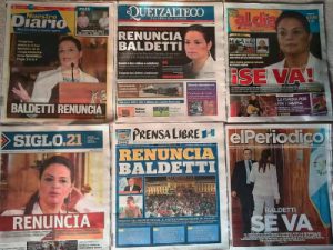 Guatemala renuncia baldetti. Foto: Cerigua