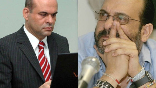 Die beiden Angeklagten, Salvatore Mancuso und Rodrigo Tovar Pupo. Foto: Telesur