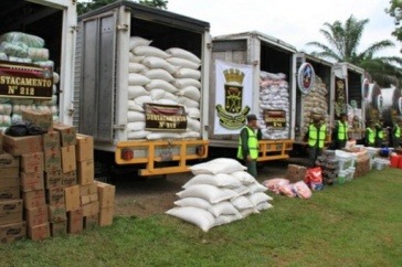 Jährlich werden Zehntausende Tonnen Lebensmittel nach Kolumbien geschmuggelt. Foto: Amerika21/Telesur