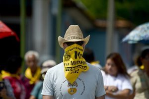 Protest gegen den Bergbau in El Salvador. Foto: Amerika21/contrapunto.com.sv