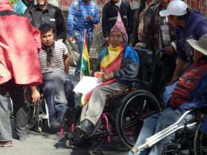 Menschen mit Behinderung fordern staatliche Unterstützung. Foto: Th. Guthmann