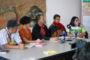 Pressekonferenz von Ríos Vivos in Bogotá
Foto: Colombia Informa