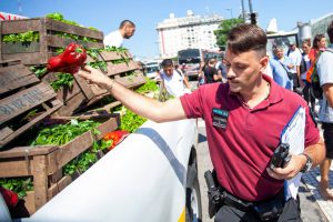 Polizei beschlagnahmt Gemüse 
Foto: Revista Cítirca