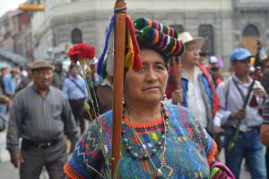 Der "Marsch der Würde" ist am 1. Mai in Quetzaltenango gestartet. Foto: Prensa Comunitaria