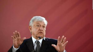 Der mexikanische Präsident Andrés Manuel López Obrador auf einer Pressekonferenz im Dezember. Foto: Desinformémonos