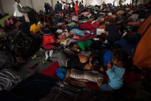 Ein Camp von Migrant*innen in Mexiko-Stadt. Foto: César Martínez López/Cimac Noticias
