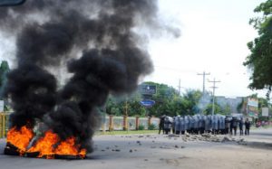 Repression gegen Proteste in Honduras
Foto: Radio Progreso