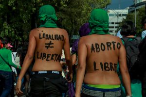 Demo in Mexiko-Stadt zur Unterstützung der Gesetzesinitiative Straffreie Abtreibung in Argentinien.
Foto: María Ruiz