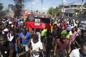 Proteste in Haiti. Foto: Avispa/Wanafrica