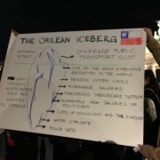 "The chilean iceberg" - protesta en Berlin 21.10.2019