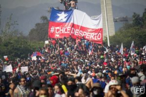 Chile ist aufgewacht. Foto vom 25. Oktober 2019. Foto: ANRed/Frente Fotográfico