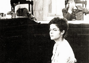 Dilma Rousseff bei einer Anhörung vor dem Militärgericht. Rio de Janeiro, 1970 / Foto: Nationalarchiv der Wahrheitskommission