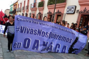 marcha feminista am 8. März in Oaxaca.
Foto: Miriam Flores