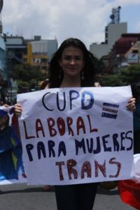 Demonstration von Transpersonen in Costa Rica. Foto: Julia Geißler