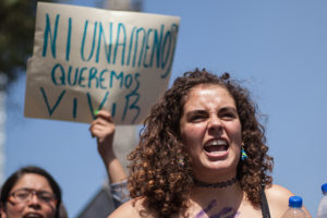 Frauen protestieren in Chiapas gegen Feminizide. Foto:Cesar Martínez López/Cimacnoticias