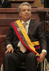 Foto: Asambela Nacional de Ecuador via flickr
CC BY-SA 2.0
Moreno bei seiner Amtseinführung 2017