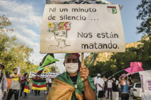 "Marsch für die Würde" am 7. Juli 2020 in Kolumbien. Foto: Colombia Informa
