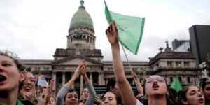 Frauen demonstrieren in Argentinien für das Recht auf Abtreibung. Foto: ANRed