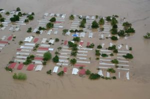 Nach zwei Hurrikans im November stand das wirtschaftliche Zentrum von Honduras, das Valle de Sula, unter Wasser. Foto: Radio Progreso