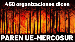 "450 Organisationen sagen: Stoppt EU-Mercosur!" / Foto: BASE IS