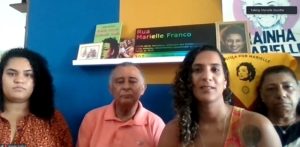 Die Familie von Marielle Franco nahm an der Pressekonferenz teil, die vom Institut Marielle Franco und Amnesty International organisiert wurde. Foto: Brasil de Fato