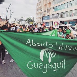 Demonstration für das Recht auf freie Abtreibung in Guayaquil / Foto: Wambra Ec via wikimedia commons (CC BY-SA 4.0)