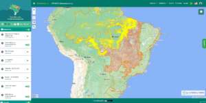 Aktuelle Entwaldung im Amazonasgebiet. Screenshot: Terrabrasilis (CC BY-SA 4.0)