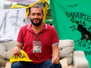 Der Medienaktivist und Stdierendenführer Esteban Mosquera wurde in Popayán von Unbekannten erschossen. Foto: Colombia Informa