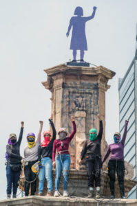 Denkmal für Frauen, die kämpfen: Aktivistinnen in Mexiko-Stadt haben Fakten geschaffen. Foto: Desinformémonos