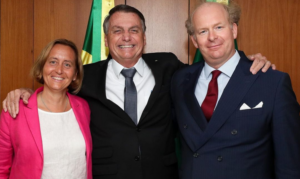 Schulterschluss unter Rechtsextremen: die von Storchs bei Bolsonaro / Foto: Instagram (Screenshot)