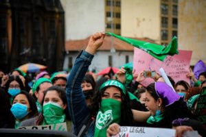 Die grüne Erfolgswelle feministischer Kämpfe erreicht auch Kolumbien / Foto: Colombia Informa