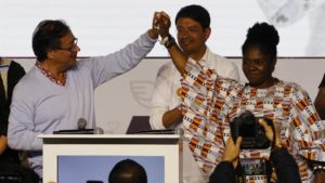 Gustavo Petro und Francia Márquez sind die Gewinner*innen der kolumbianichen Präsidentschaftwahlen. Das Linksbündnis Pactó Histórico wurde stärkste politische Kraft. Foto: Colombia Informa